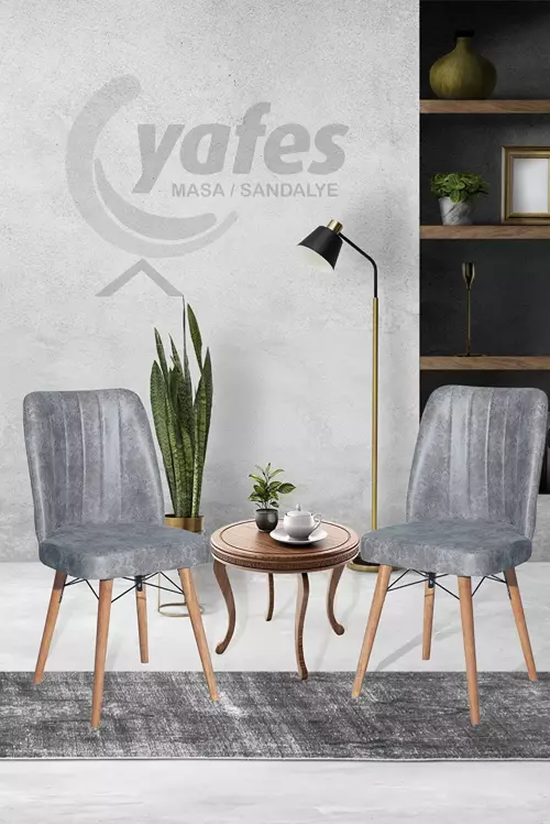 Kare Gold 2'Li Sandalye Mutfak Sandalyesi