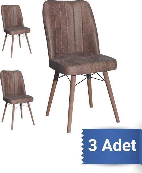 Kare Gold 3'Lü Sandalye Mutfak Sandalyesi