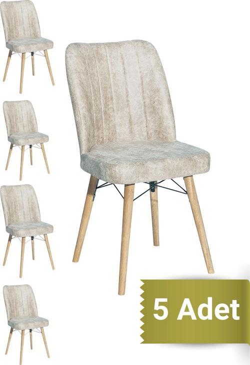 Kare Gold 5'Li Sandalye Mutfak Sandalyesi