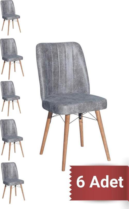 Kare Gold 6'Lı Sandalye Mutfak Sandalyesi