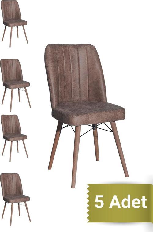 Kare Gold 5'Li Sandalye Mutfak Sandalyesi