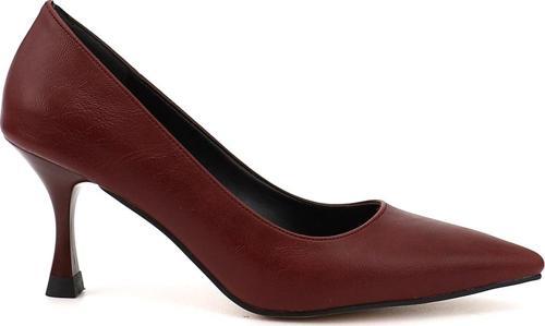 Kadın Bordo Sivri Burun Kadeh Ökçe Stiletto