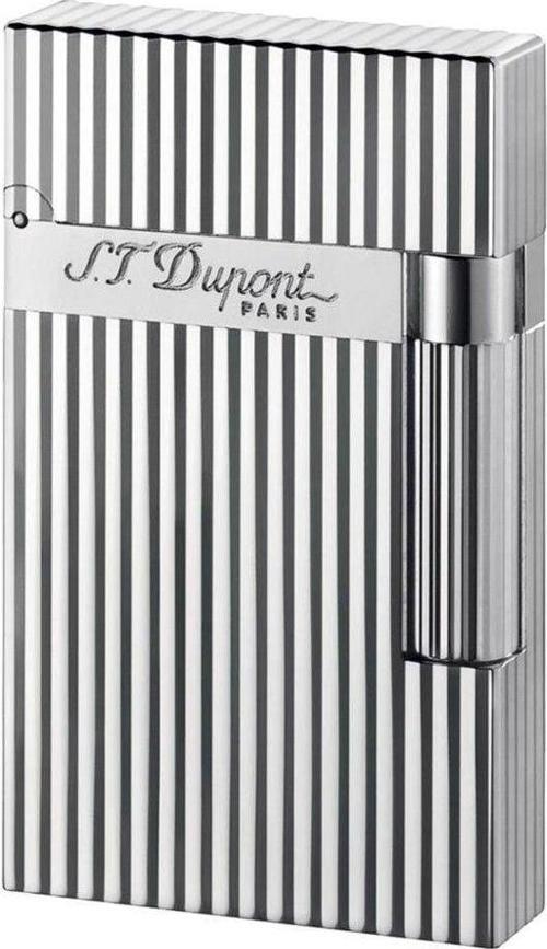 S.T. Dupont Ligne 2 Briquet Lignes Verticales Argent Çakmak 16817