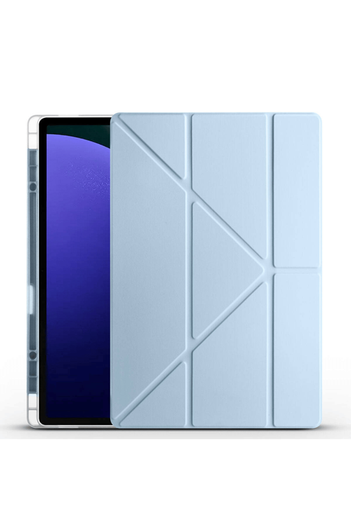 Galaxy Tab S11 Ultra Uyumlu Kalem Bölmeli Tri Folding Kılıf