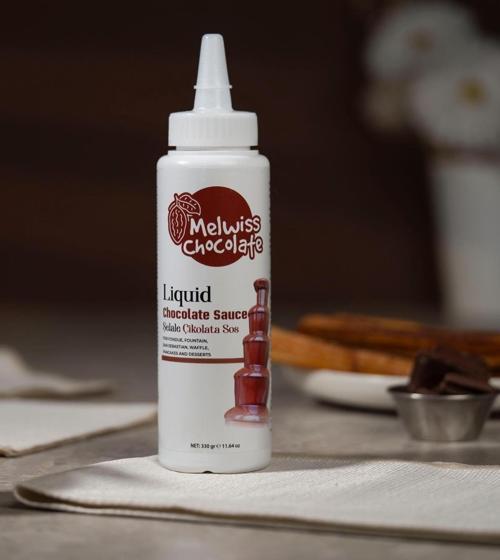 Fondü Şelale Sıvı Çikolata Sosu 330 g - Waffle & Krep & Pankek Sosu