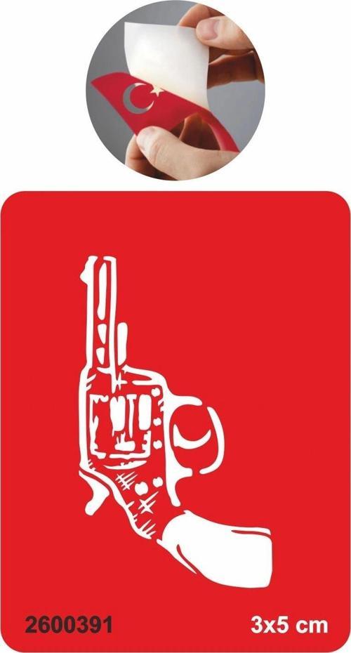 Tabanca Silah  Tattoo Geçici Dövme Şablonları Kına Kalıpları