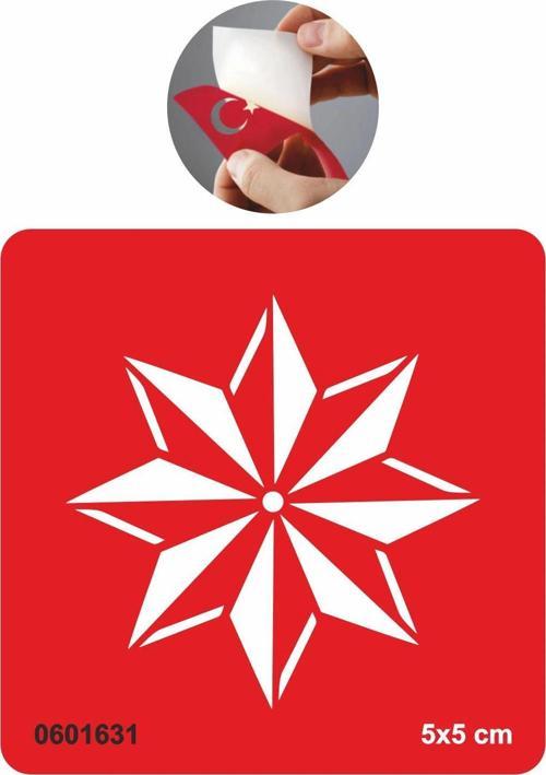 Selçuklu Yıldızı Sembolü Tattoo Geçici Dövme Şablonları Kına Kalıpları