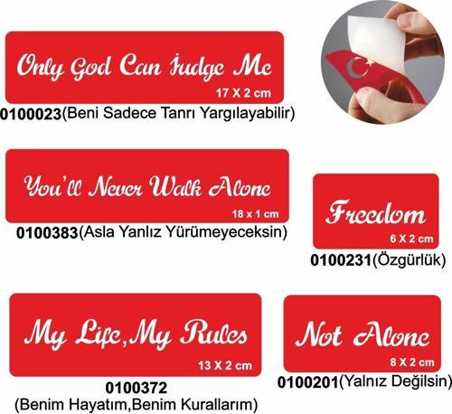 Süper Sloganlar 5'li Set Geçici Dövme Kına Şablonu