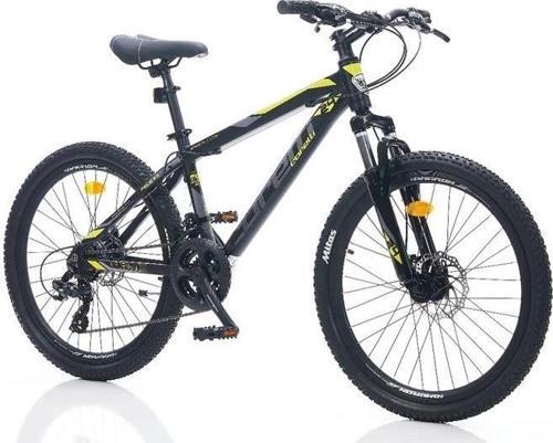 FELİX 2.2 ERKEK DAĞ BİSİKLETİ 355H MD 24 JANT 24 VİTES SİYAH SARI GRİ
