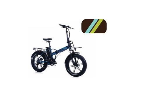 BROSTER TECHLA FAT BIKE ELEKTRİKLİ KATLANIR BİSİKLET 42CM HD 20 JANT 7 VİTES METALİK KAHVERE