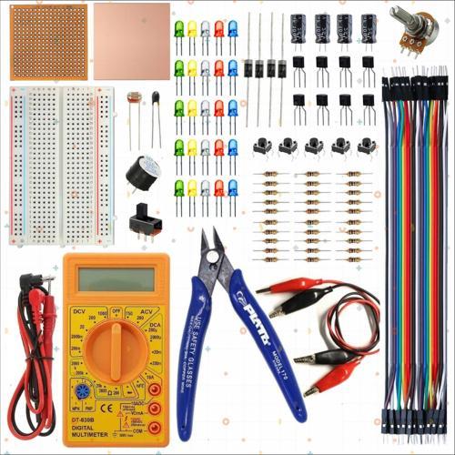 Breadboard Temel Elektronik Devre Seti +Dt830d Multimetre + Plato Yankeski