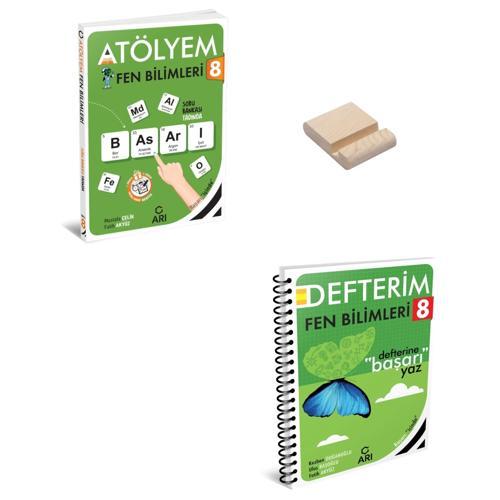 LGS 8. Sınıf Fen Bilimleri Atölyem ve Defterim + Telefon Standı
