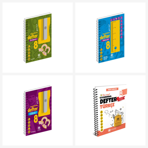 Çanta 8.Sınıf Tüm Dersler Okula Yardımcı Kazandıran Defter Seti 4 Kitap Çanta Yayınları
