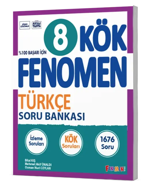 Fenomen 8. Sınıf KÖK Türkçe Soru Bankası Fenomen Yayınları