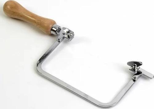 Sabit Kıl Testere Kolu - Ahşap Sap 13,5cm