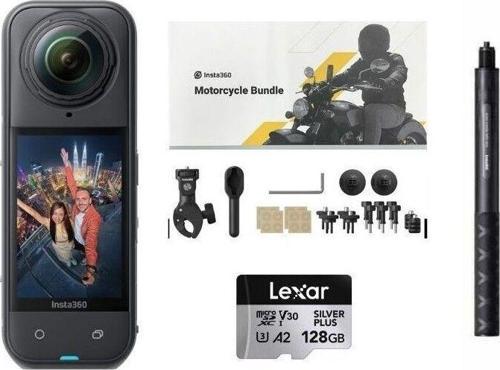 X5 Aksiyon Kamerası - Motosiklet Kiti (BATARYA VE GOLD KART)