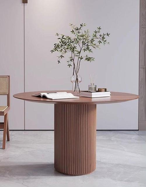 Breeze Yuvarlak Ahşap Bohem Masa 110x110