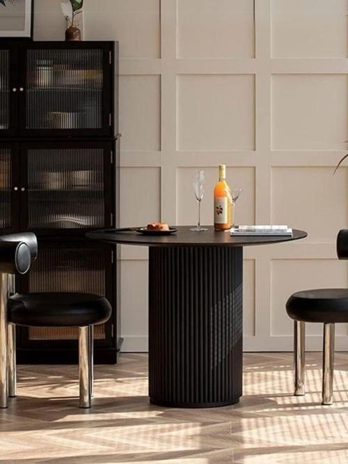 Breeze Yuvarlak Ahşap Bohem Masa 90x90