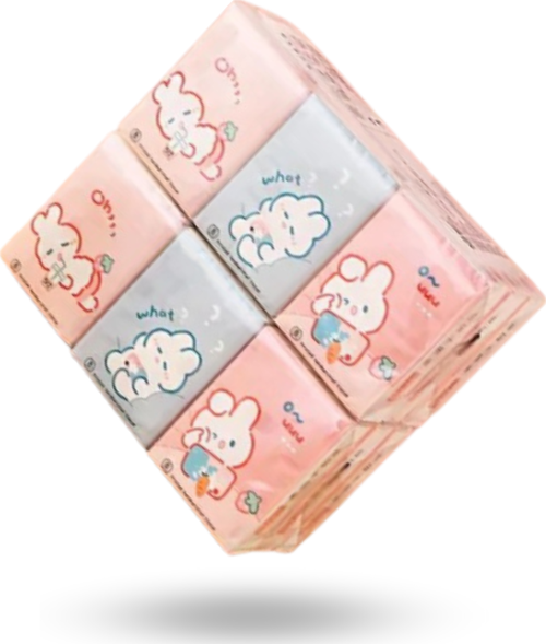 Büro Ev Ofis Hijyeni için 9PAKET Sevimli Desenli Çocuk Mendili