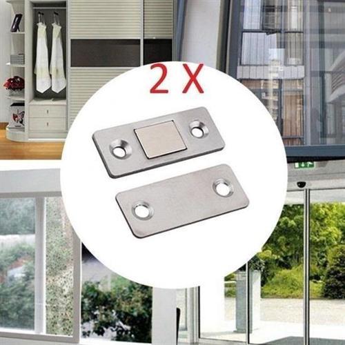 Büro Ev Ofis Mobilyası için 2 Çift Kapı Kapak Dolap Çekmece Durdurucu Kapatıcı Mıknatıs Seti