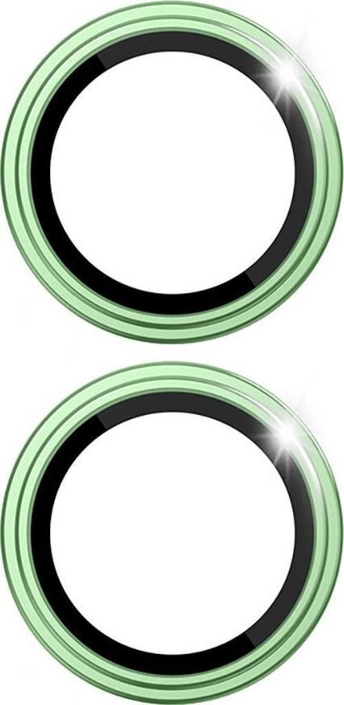 Wıwu İphone 17 Uyumlu Wiwu Lg-005 Falcon Anti Reflective Safir Kamera Lens Koruyucu Açık Yeşil