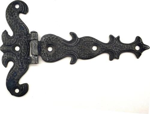 Antika Tarz Dekoratif Pirinç Kuyruklu Kelebek Menteşe - 94x147 Mm, Oksit