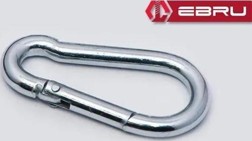Yaylı Karabina, Çengel, Kanca 8mm - 25 Adet
