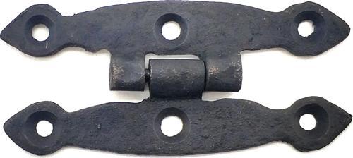 Antika Tarz Dekoratif Pirinç Dar Menteşe - 75x39 Mm, Oksit