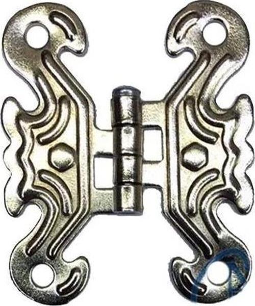 Dekoratif Sac Kelebek Menteşe - Küçük, Nikel, 1 Adet