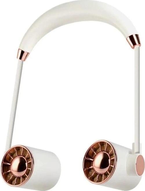 Boyunluk Fan Hava Soğutucu Vantilatör Boyuna Asmalı Şarjlı 3 Kademeli Mini Klima Beyaz