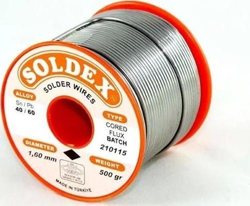 40-60 Lehim Teli 500 Gr 1.6 Mm- Sn:40 / Pb:60