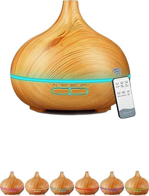 Hava Nemlendirici 7 Led Işıklı Aromatik Oda Kokusu 550 Ml Kahve Aroma Difüzörü Buhar Makinası