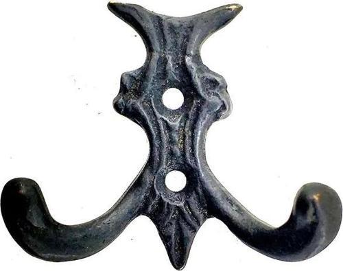 Antika Tarz Dekoratif Pirinç Koç Çiftli Askı - 50x55mm, Oksit