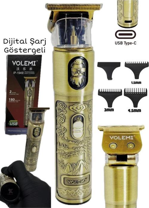 Ip-1949 Şarj Göstergeli Sakal Lazer Öncesi Vücut Ense Çizim Kişisel Bakım Aletleri Sıfıra Yakın Tıra