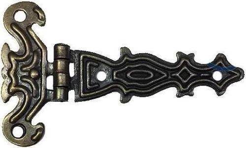 Dekoratif, Sac Tek Kuyruklu Menteşe - 40x68 Mm, Küçük, Antik, 1 Adet