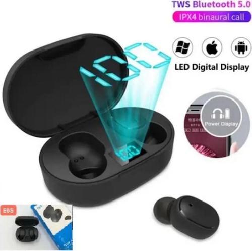 E6s Kablosuz Kulaklık Dijital Göstergeli Bluetooth Kulaklık 5.0