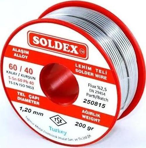 60-40 Lehim Teli 200 Gr 1 Mm - Sn:60 / Pb:40