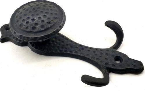 Antika Tarz Dekoratif Pirinç Portmanto Askı - 150x72 Mm, Oksit