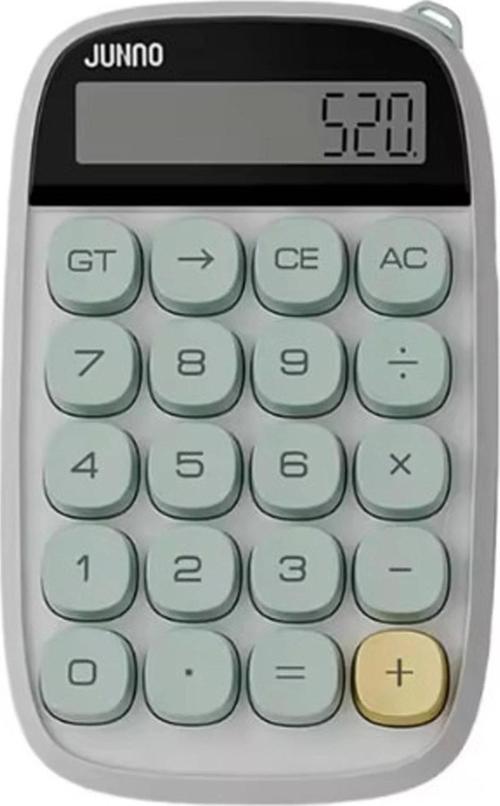 Sevimli Kare Tuşlu 10 Haneli Ldc Ekran Hesap Makinası Yeşil