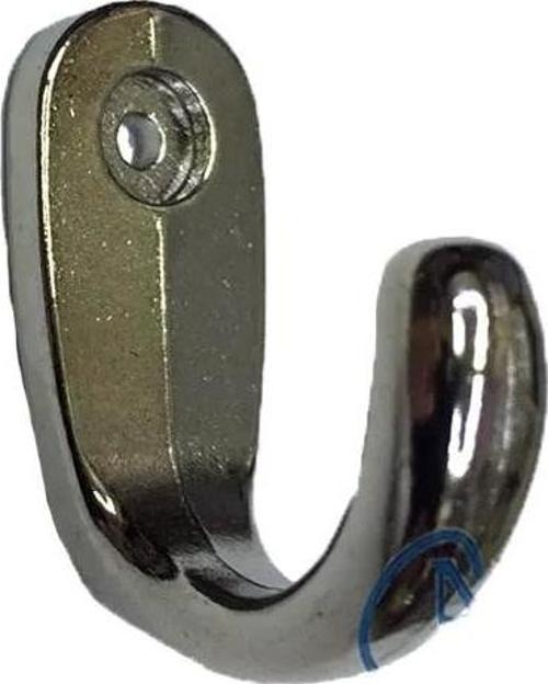 Büyük Tekli Fincan Askı, Dekor Askısı - Nikel, 12x23x30 Mm