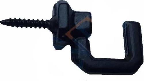 Vidalı Kanca, Askı Büyük - 15x23mm, Siyah - 1 Adet