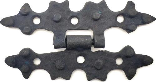 Antika Tarz Dekoratif Pirinç Yıldız Menteşe - 84x44 Mm, Oksit