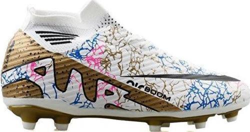 KRP Beyaz Altın Desenli Çocuk Çim Zemin Kramponu KRP-BEYAZ-ALTIN-DESENLI Beyaz