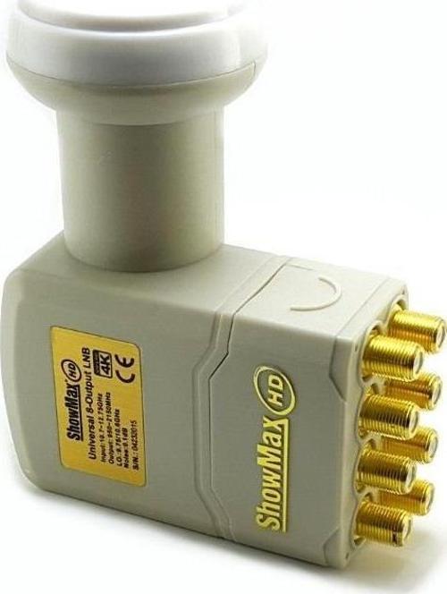 Showmax 8 Çıkışlı Sekizli Ultra HD 4k Uydu Anteni Lnb Elembi-Gold Başlıklı