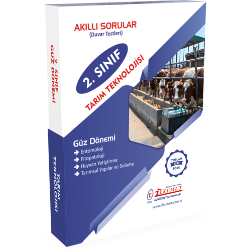 İlkumut Yayınları - 2. Sınıf Tarım Teknolojisi Güz Dönemi - (Konu Anlatımlı ve Çözümlü Sorular)