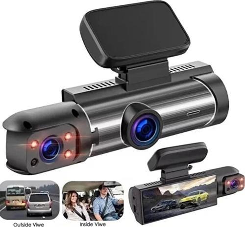 Çift Kameralı Araç Içi Kamera 1080P Full Hd, Gece Görüşü, G-Sensör, Park Modu, 3.16” Ekran