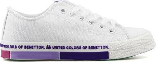 Benetton Bn 70017 Beyaz Lila Kadın Günlük Ayakkabı BN-70017-BEYAZ-LILA Beyaz