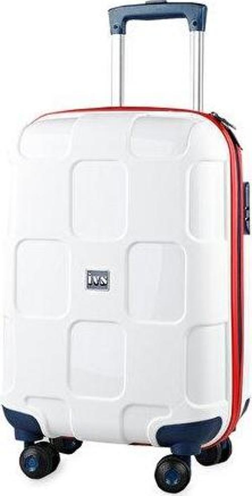 Beyaz Laci Kırmızı Orta Valiz Orta Boy Seyahat Çantası PP4040-104-M Beyaz