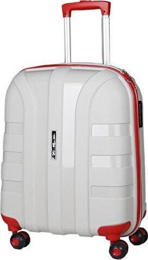 Bej Kırmızı Valiz Buyuk Boy Büyük Boy Seyahat Çantası PP1010-160-L Renkli