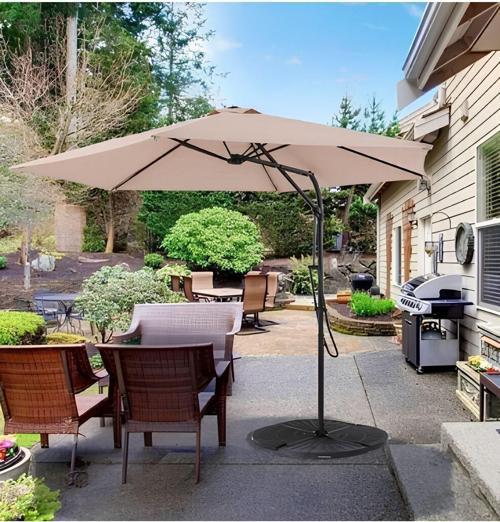 Garden Yandan Kollu Şemsiye Krem Renk Seçeneği